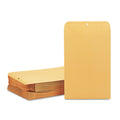 Quality Park Clasp Envelope, 28 lb Bond Weight Kraft, #98, Square Flap, Clasp/Gummed Closure, 10 x 15, Brown Kraft, 100/Box