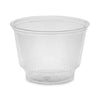 Pactiv Evergreen EarthChoice Recycled Clear Plastic Sundae Dish, 8 oz, 4" dia x 3"h, Clear, 60/Bag, 15 Bags/Carton
