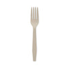Pactiv Evergreen EarthChoice PSM Cutlery, Heavyweight, Fork, 6.88", Tan, 1,000/Carton