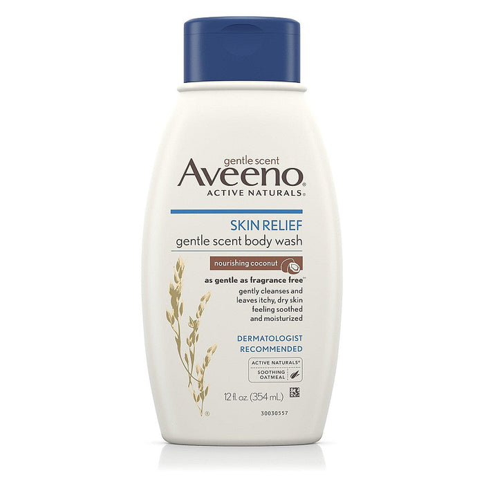 Aveeno Body Wash, Skin Relief, Gentle Scent, Nourishing Coconut 12 Oz by Pasteur Pharmacy