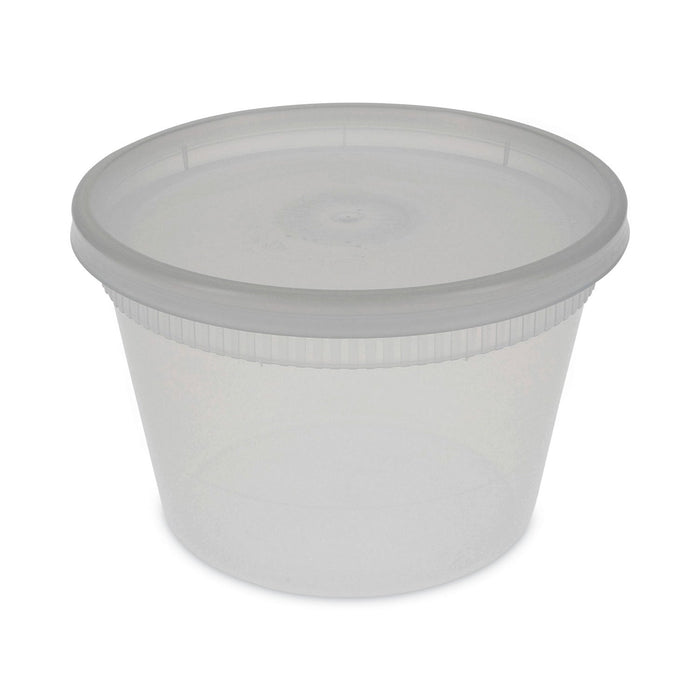 Pactiv Evergreen Newspring DELItainer Microwavable Container, 16 oz, 2 x 2 x 2, Clear, Plastic, 240/Carton