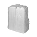 Pactiv Evergreen Vented Foam Hinged Lid Container, Dual Tab Lock Economy, 3-Compartment, 8.42 x 8.15 x 3, White, 150/Carton