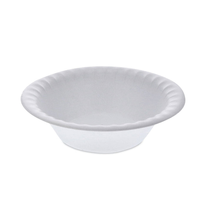 Pactiv Evergreen Placesetter Satin Non-Laminated Foam Dinnerware, Bowl, 12 oz, 6" dia, White, 1,000/Carton