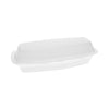 Pactiv Evergreen Foam Hinged Lid Container, Single Tab Lock Hot Dog, 7.25 x 3 x 2, White, 504/Carton
