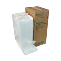 Pactiv Evergreen Foam Hinged Lid Container, Single Tab Lock #205 Utility, 9.19 x 6.5 x 2.75, White, 150/Carton