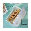 Pactiv Evergreen Foam Hinged Lid Container, Single Tab Lock #205 Utility, 9.19 x 6.5 x 2.75, White, 150/Carton