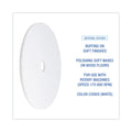 Boardwalk Polishing Floor Pads, 24" Diameter, White, 5/Carton