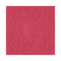 Boardwalk Buffing Floor Pads, 21" Diameter, Red, 5/Carton