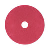 Boardwalk Buffing Floor Pads, 21" Diameter, Red, 5/Carton