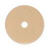 Boardwalk Burnishing Floor Pads, 20" Diameter, Tan, 5/Carton