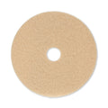 Boardwalk Burnishing Floor Pads, 20" Diameter, Tan, 5/Carton