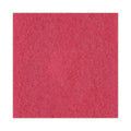 Boardwalk Buffing Floor Pads, 20" Diameter, Red, 5/Carton