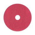 Boardwalk Buffing Floor Pads, 20" Diameter, Red, 5/Carton
