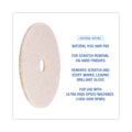 Boardwalk Natural Hog Hair Burnishing Floor Pads, 20" Diameter, Tan, 5/Carton