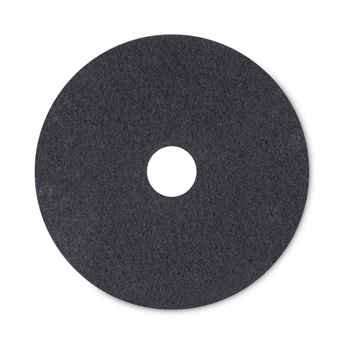 Boardwalk High Performance Stripping Floor Pads, 20" Diameter, Black, 5/Carton