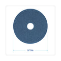 Boardwalk Scrubbing Floor Pads, 20" Diameter, Blue, 5/Carton