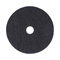 Boardwalk Stripping Floor Pads, 20" Diameter, Black, 5/Carton