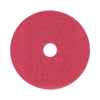 Boardwalk Buffing Floor Pads, 19" Diameter, Red, 5/Carton