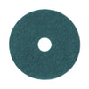 Boardwalk Heavy-Duty Scrubbing Floor Pads, 19" Diameter, Green, 5/Carton