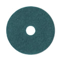 Boardwalk Heavy-Duty Scrubbing Floor Pads, 19" Diameter, Green, 5/Carton