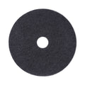 Boardwalk Stripping Floor Pads, 19" Diameter, Black, 5/Carton