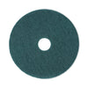 Boardwalk Heavy-Duty Scrubbing Floor Pads, 18" Diameter, Green, 5/Carton