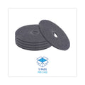 Boardwalk High Performance Stripping Floor Pads, 17" Diameter, Black, 5/Carton