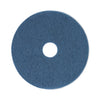 Boardwalk Scrubbing Floor Pads, 17" Diameter, Blue, 5/Carton