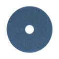 Boardwalk Scrubbing Floor Pads, 17" Diameter, Blue, 5/Carton