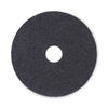 Boardwalk Stripping Floor Pads, 17" Diameter, Black, 5/Carton