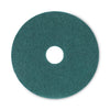 Boardwalk Heavy-Duty Scrubbing Floor Pads, 16" Diameter, Green, 5/Carton