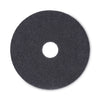Boardwalk Stripping Floor Pads, 16" Diameter, Black, 5/Carton