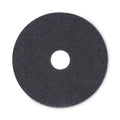 Boardwalk Stripping Floor Pads, 16" Diameter, Black, 5/Carton