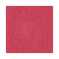 Boardwalk Buffing Floor Pads, 15" Diameter, Red, 5/Carton