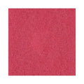 Boardwalk Buffing Floor Pads, 14" Diameter, Red, 5/Carton