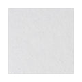 Boardwalk Polishing Floor Pads, 13" Diameter, White, 5/Carton