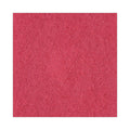Boardwalk Buffing Floor Pads, 13" Diameter, Red, 5/Carton