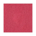 Boardwalk Buffing Floor Pads, 12" Diameter, Red, 5/Carton