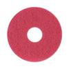 Boardwalk Buffing Floor Pads, 12" Diameter, Red, 5/Carton