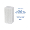 Boardwalk Light Duty Scour Pad, 4.63  x 10, White, 20/Carton