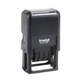 Trodat Printy Economy 5-in-1 Date Stamp, Self-Inking, 1.63" x 1", Blue/Red