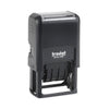 Trodat Printy Economy Date Stamp, Self-Inking, 1.63" x 1", Blue/Red