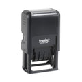 Trodat Printy Economy Date Stamp, Self-Inking, 1.63" x 1", Blue/Red