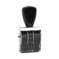 Trodat Rubber Date Stamp, Conventional, Type Size: 1 1/2, Impression Height: 0.16", Four Bands
