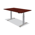 Fellowes Cambio Height Adjustable Desk Base, 72" x 30" x 24.75" to 50.25", Silver