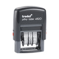 Trodat Printy Economy Date Stamp, Self-Inking, 1.63" x 0.38", Black