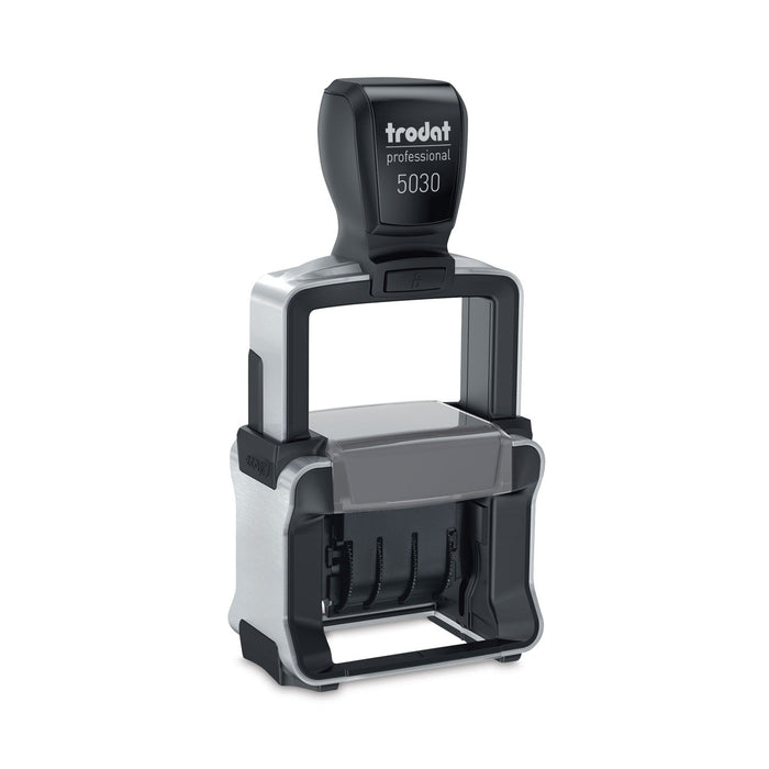 Trodat Professional Date Stamp, Self-Inking, 1.63" x 0.38", Black