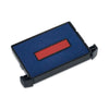 Trodat E4750 Printy Replacement Pad for Trodat Self-Inking Stamps, 1" x 1.63", Blue/Red
