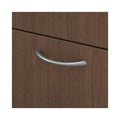 HON Mod Support Pedestal, Left or Right, 2-Drawers: Box/File, Legal/Letter, Sepia Walnut, 15" x 20" x 20"