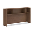 HON Mod Desk Hutch, 3 Compartments, 72w x 14d x 39.75h, Sepia Walnut